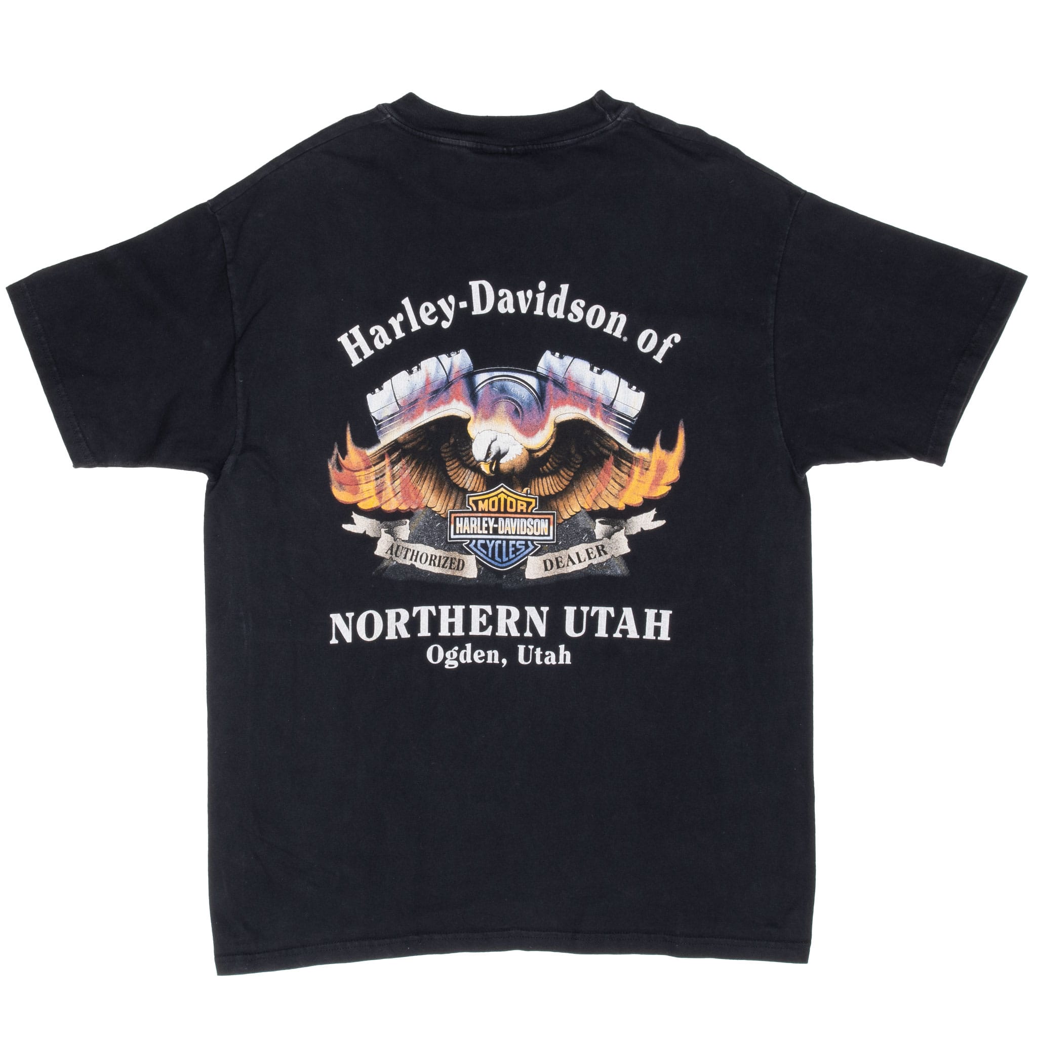 Vintage Harley Davidson Ogden Utah 2000 Tee Shirt Size Large Made In Usa