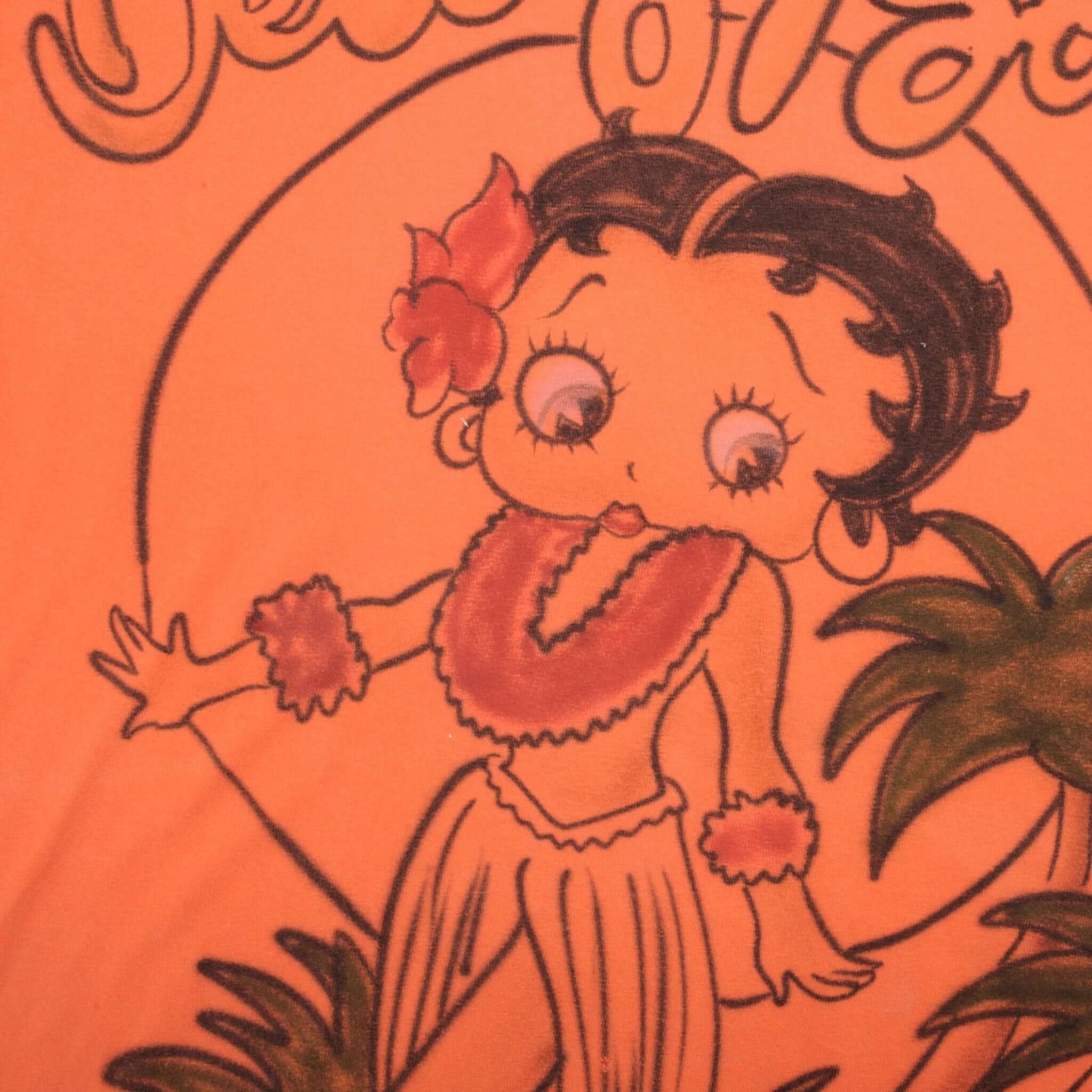 VINTAGE HAWAIIAN BETTY BOOP ALL OVER PRINT AIRBRUSHED TEE SHIRT 2000S SIZE XL