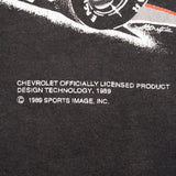 Vintage Nascar Dale Earnhardt Chevrolet 1989 Tee Shirt Size Large Made In Usa With Single Stitch Sleeves