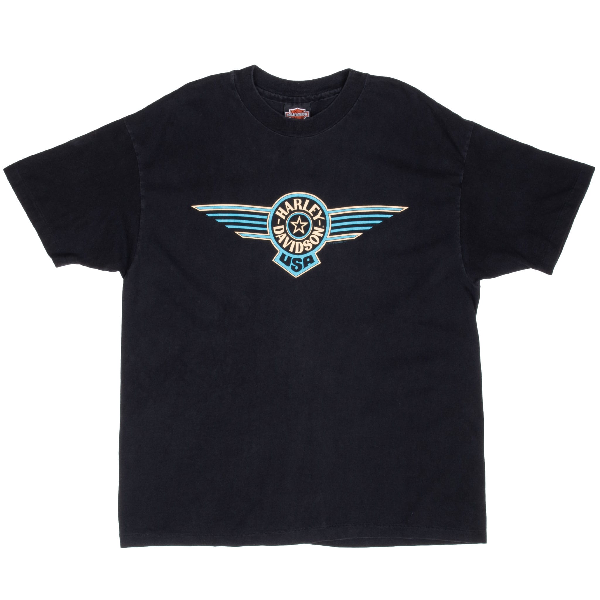 Vintage Harley Davidson Kirkland Washington 1987 Tee Shirt Size XL Made In Usa With Single Stitch Sleeves