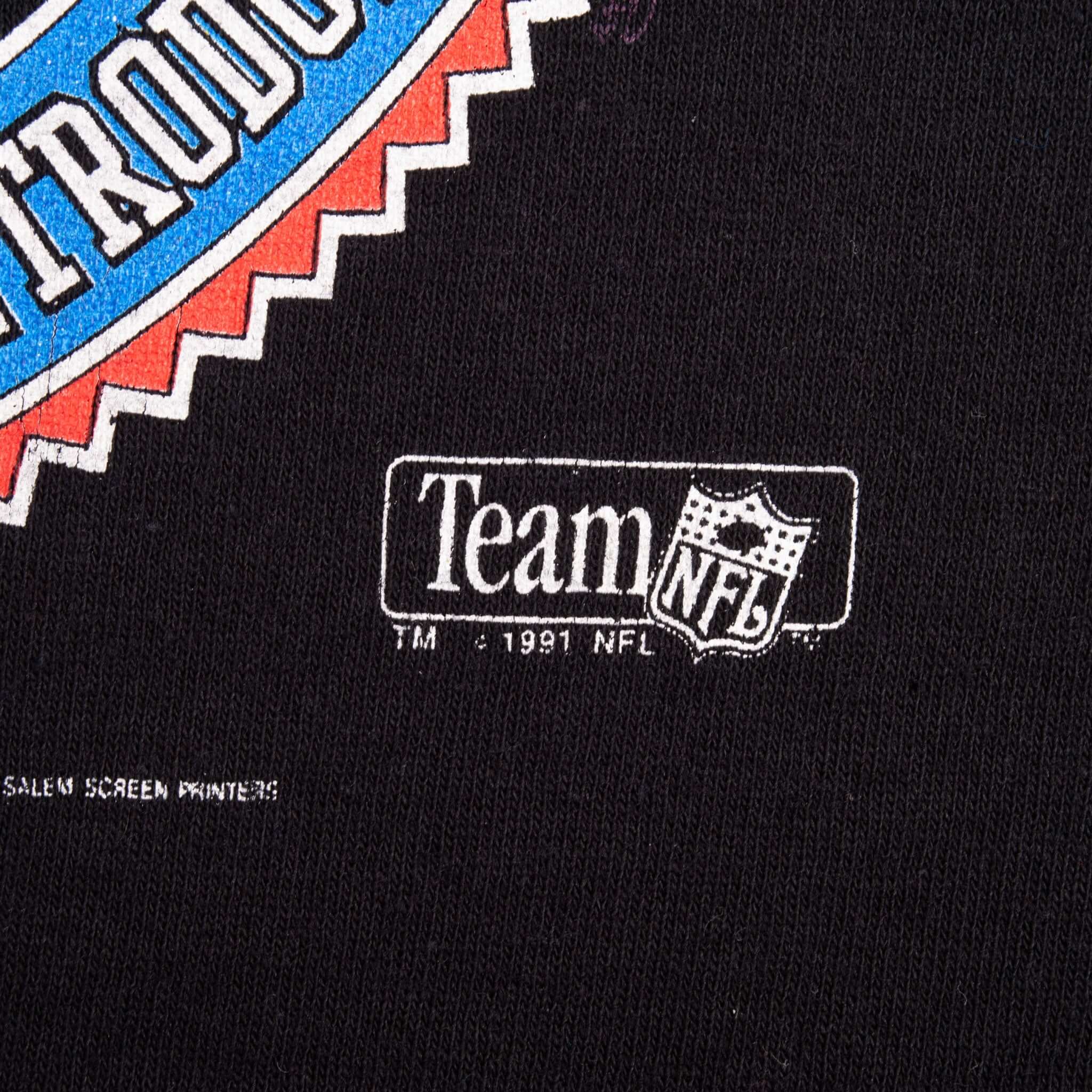 Vintage Nfl Super Bowl XXVI Washington Redskins Vs Buffalo Bills 1992 Tee Shirt Medium Made In Usa With Single Stitch Sleeves