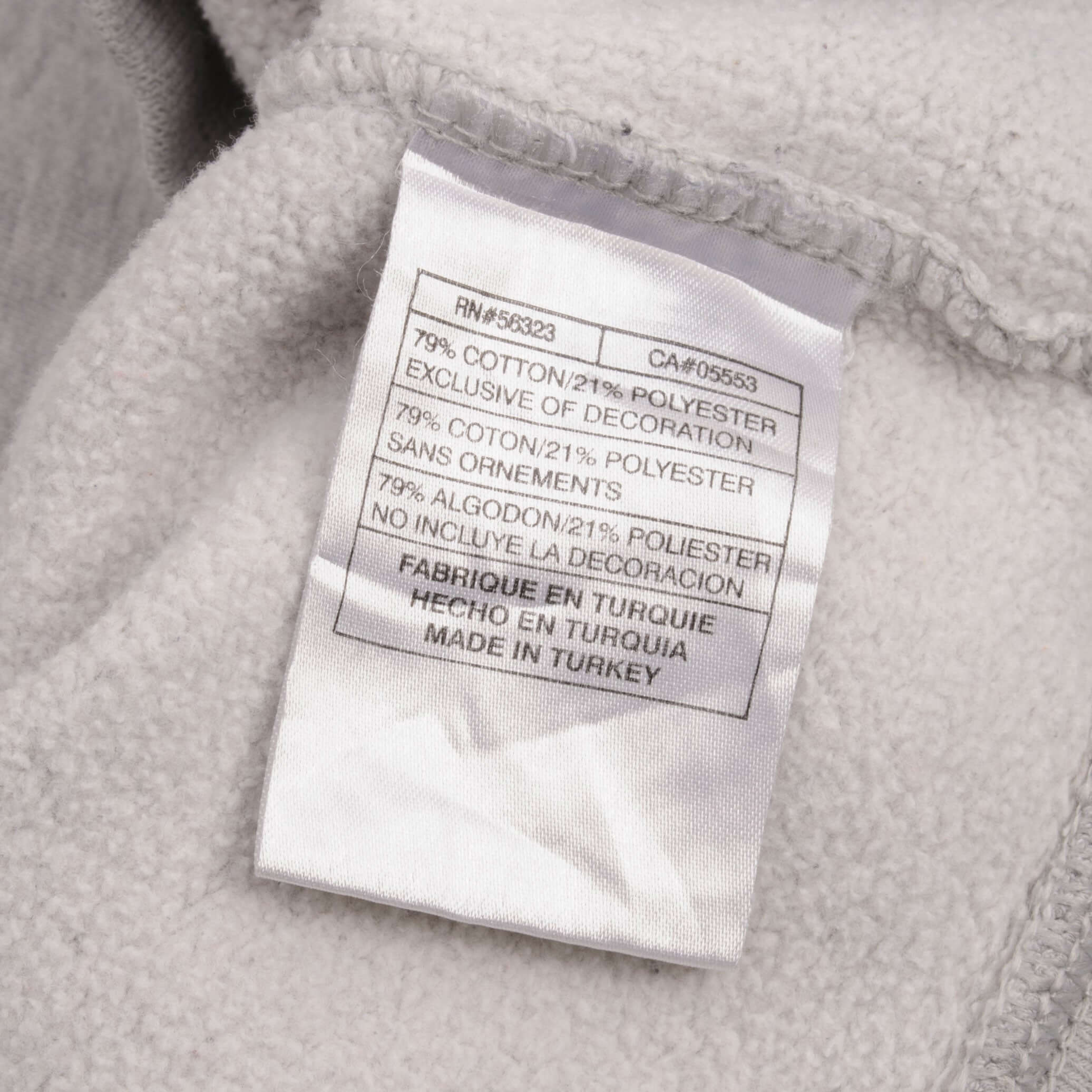 Vintage Nike Spellout Swoosh Gray Hoodie Sweatshirt Late 2000S Size Medium