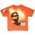 Back of orange Tony Stewart NASCAR T-shirt with driver portrait, signature and No. 20 graphic