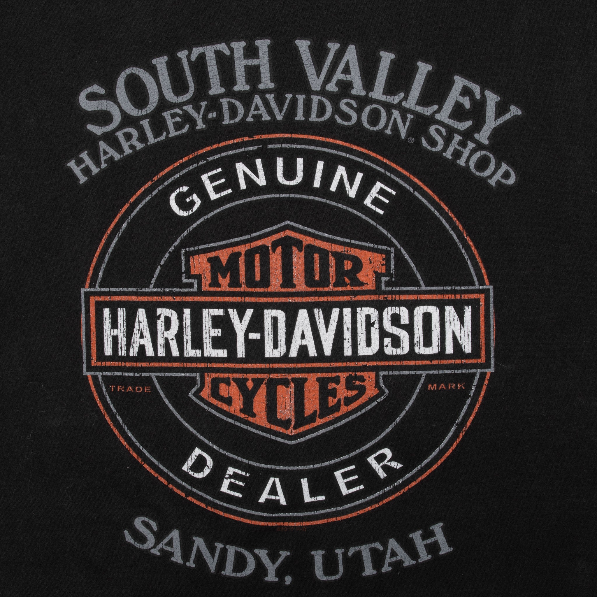 Vintage Harley Davidson Sandy Utah Tee Shirt 2010 Size XL