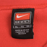 Vintage Nike Spellout Swoosh Red Sweatshirt 1990S Size XL