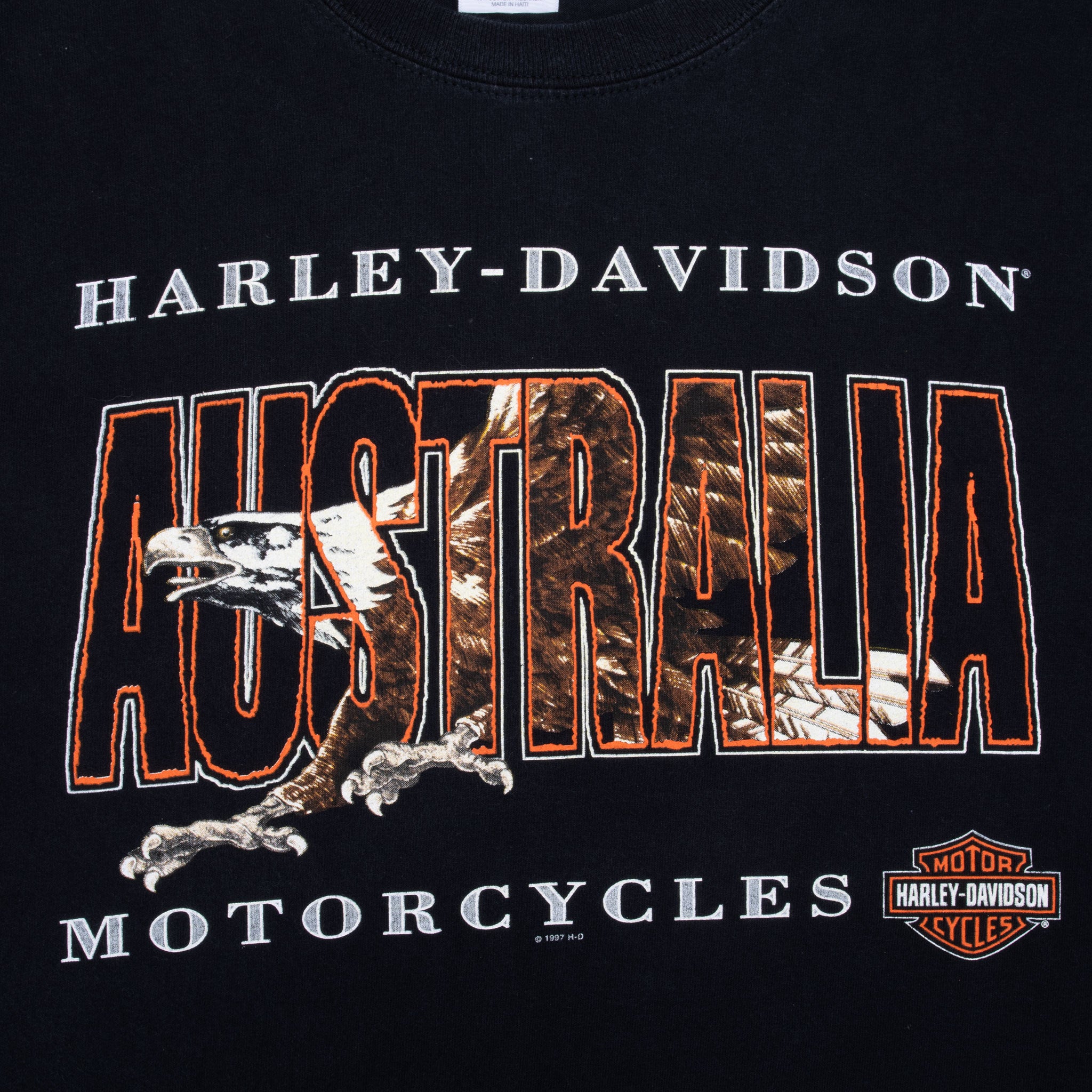 Vintage Harley Davidson Australia Tee Shirt 1997 Size XL
