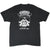 Back of black Harley-Davidson T-shirt with white Ohio 1999 State Rally eagle graphic