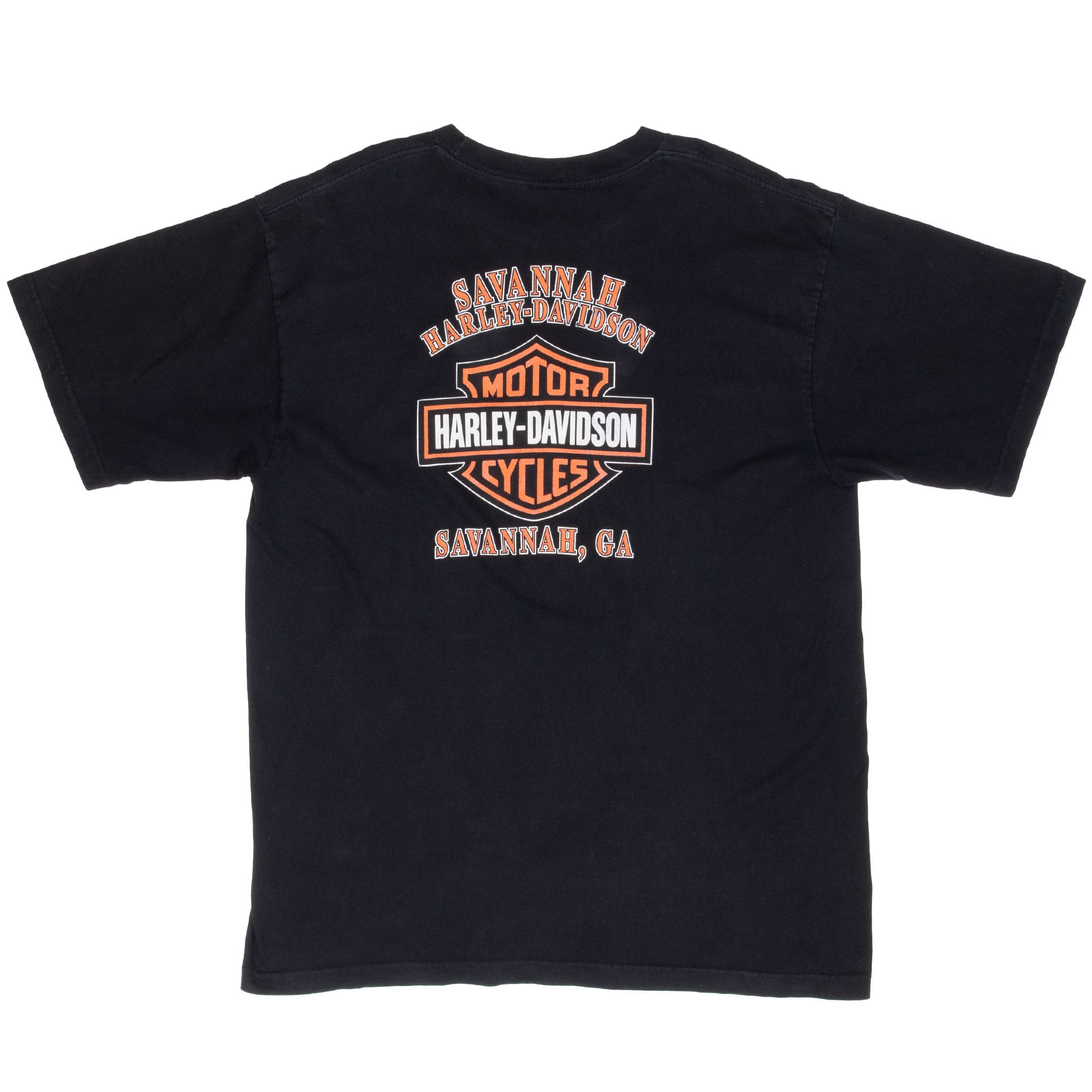 Vintage Harley Davidson Savanah Georgia 2007 Tee Shirt Size XL Made In Usa