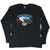 Angled front view of black Harley-Davidson long-sleeve T-shirt with bald eagle graphic