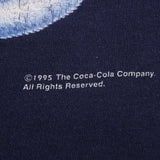 Vintage Coca Cola Polar Bear Tee Shirt 1995 Size Large Made In USA With Single Stitch Sleeves