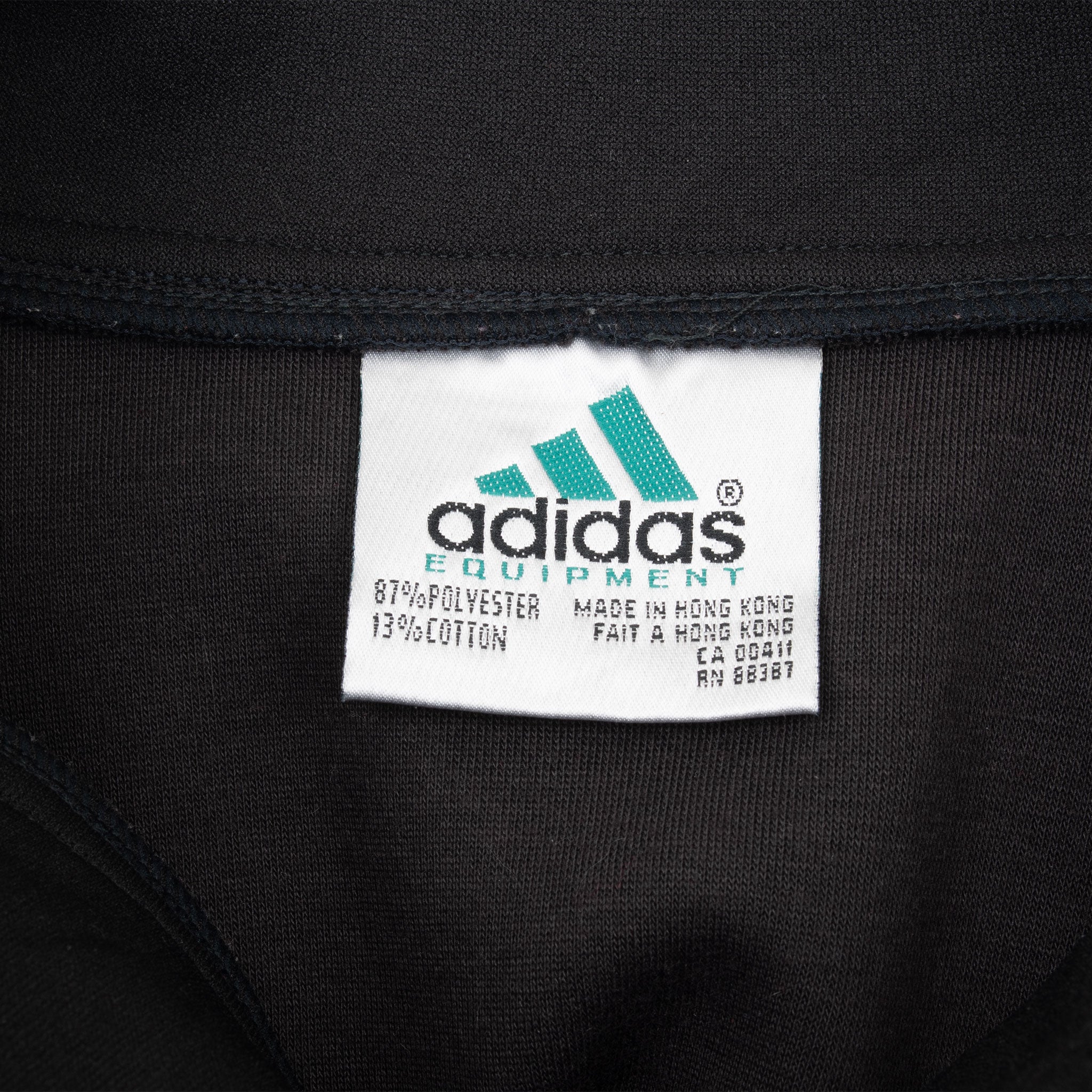 Vintage Adidas Equipment Black And Green Pullover Track Jacket 1990S Size Small