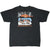 Back of black Harley-Davidson T-shirt with Zepka dealership and Johnstown, PA graphic