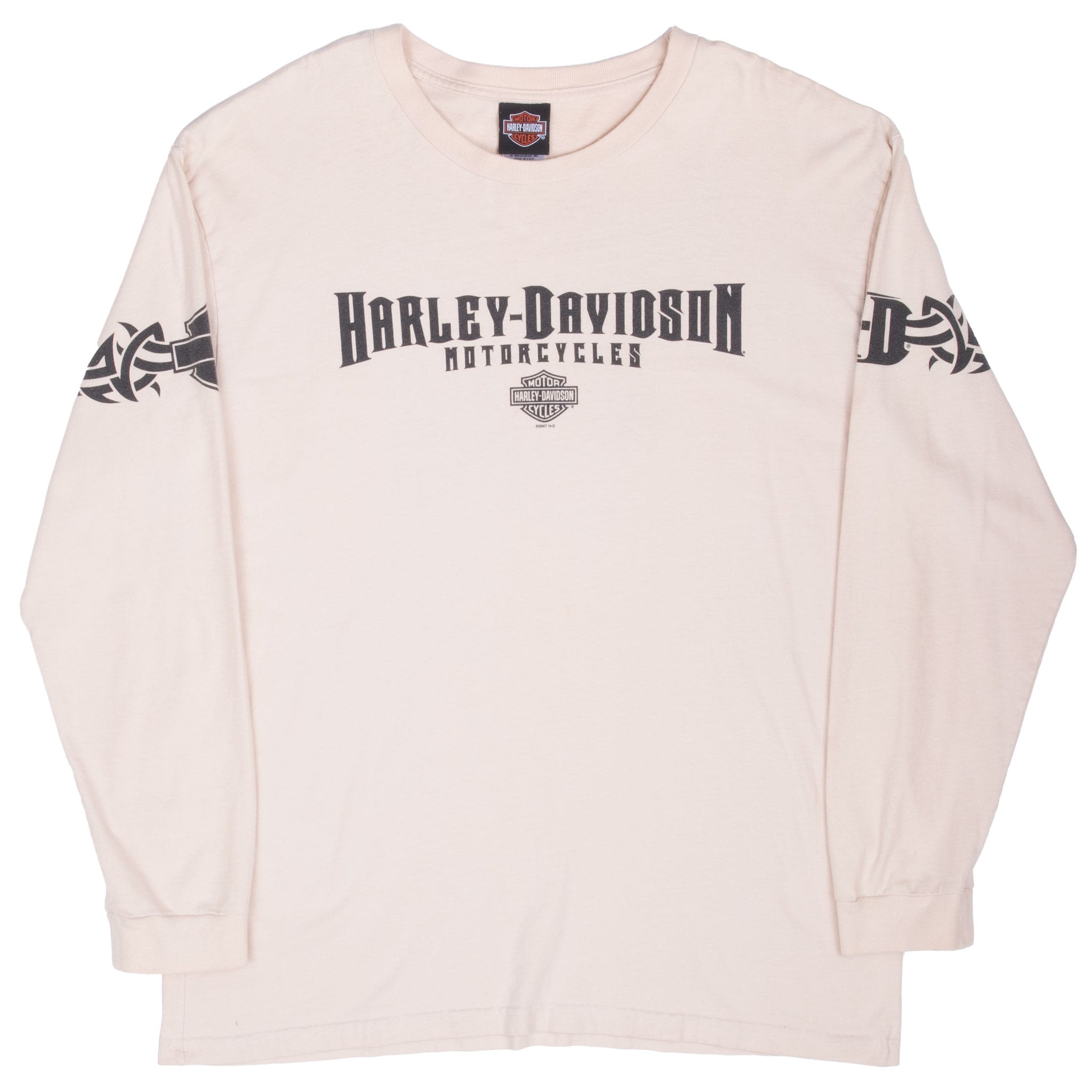 VINTAGE HARLEY DAVIDSON EUGENE OREGON LONG SLEEVES TEE SHIRT 2007 XL MADE IN USA