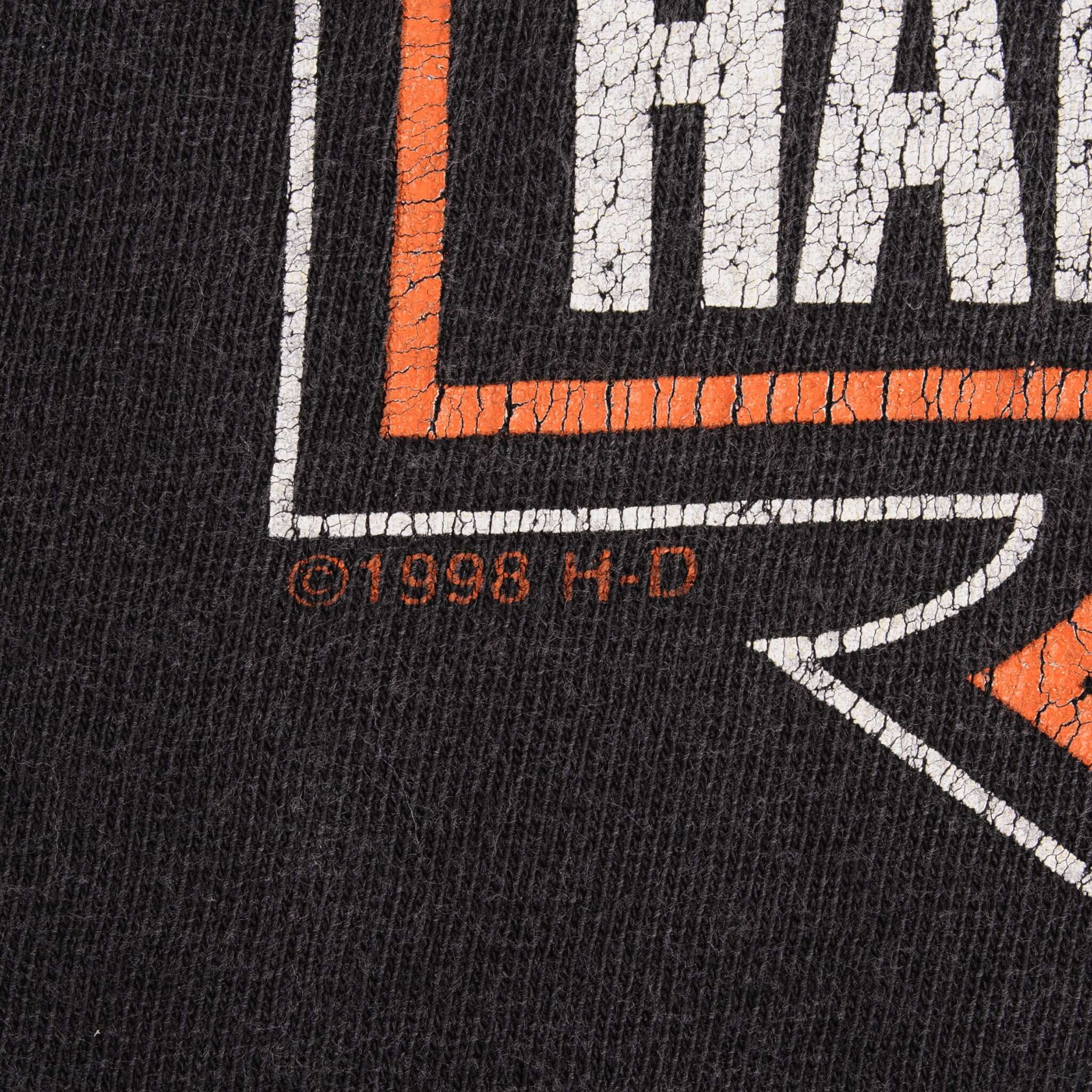 Vintage Harley Davidson Las Vegas Tee Shirt 1998 Size XL Made In Usa