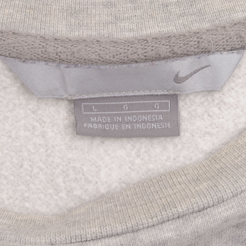 Vintage Nike Classic Swoosh Gray Crewneck Sweatshirt 2000S Size Large