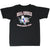 Back of black Bell County Harley-Davidson T-shirt with Texas graphic and Harker Heights text