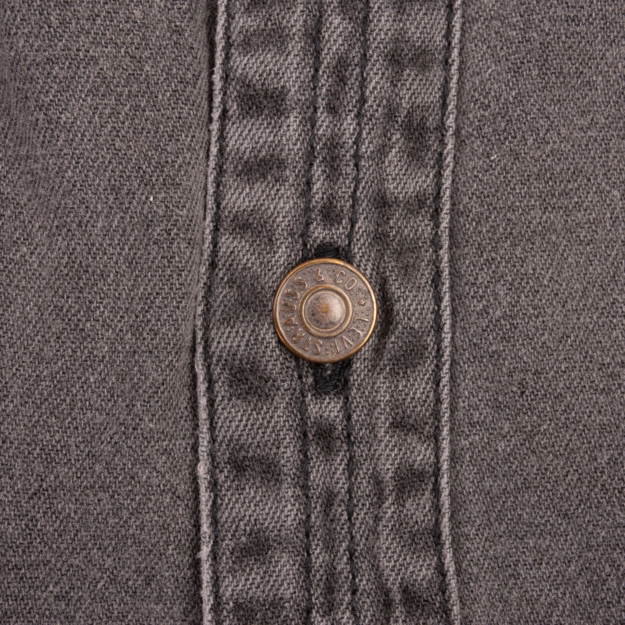 Vintage Levis Denim Black Pocket Shirt 1990S Size Large