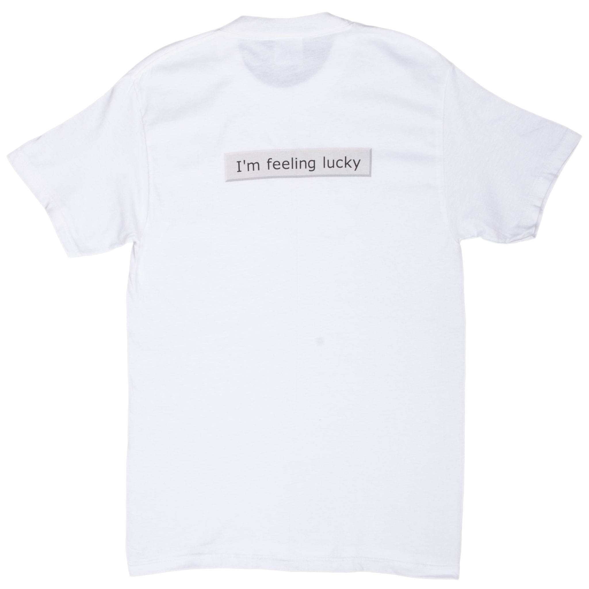 Vintage Google I'm Feeling Lucky 2000S Hanes Tee Shirt Size Small