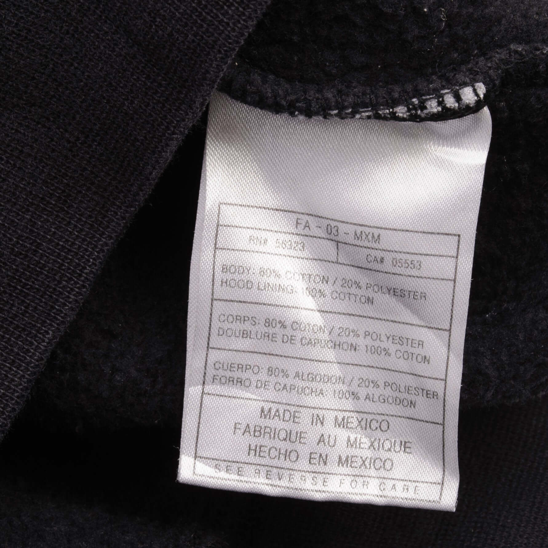 Vintage Nike Spellout Swoosh Black Hoodie Sweatshirt 2000S Size 2XL