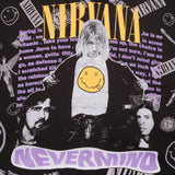 Bootleg All Over Print Tee Shirt Nirvana Nevermind Kurt Cobain Size XL With Single Stitch Sleeves
