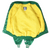 Open Boston Celtics Starter jacket showing yellow quilted lining and interior label
