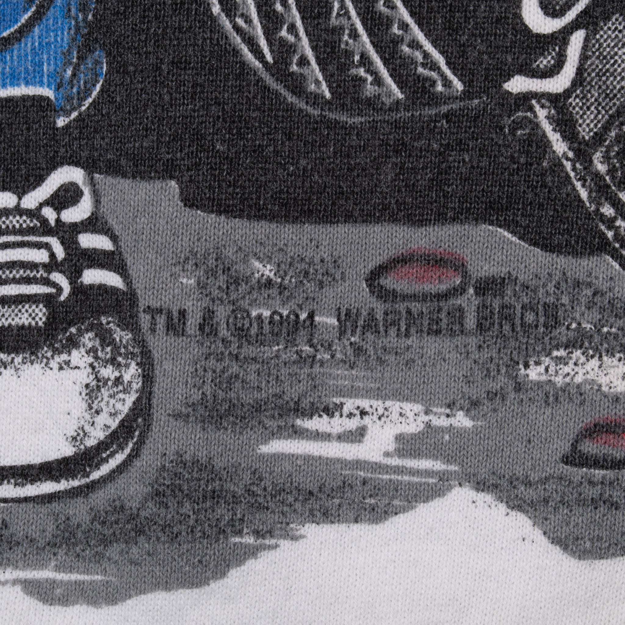 Vintage Looney Tunes Acme Gas All Over Print Sweatshirt 1994 Size Large Made In USA