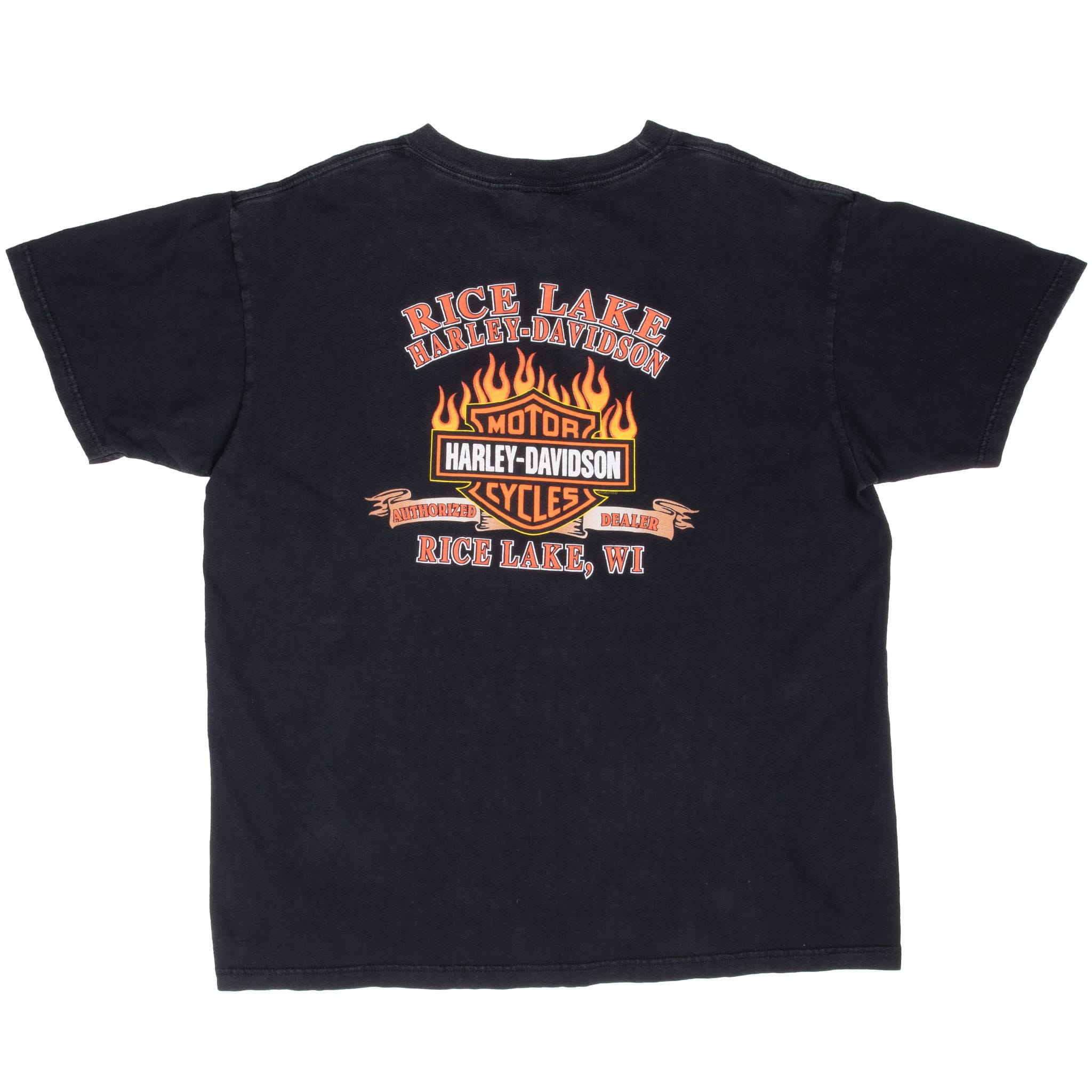 Vintage Harley Davidson Rice Lake Wisconsin Tee Shirt 2001 Size XL Made In Usa