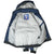 Open Dallas Cowboys jacket showing light gray lining, hood interior and Pro Player label