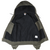 Open green Carhartt hooded jacket showing black quilted lining and interior pockets