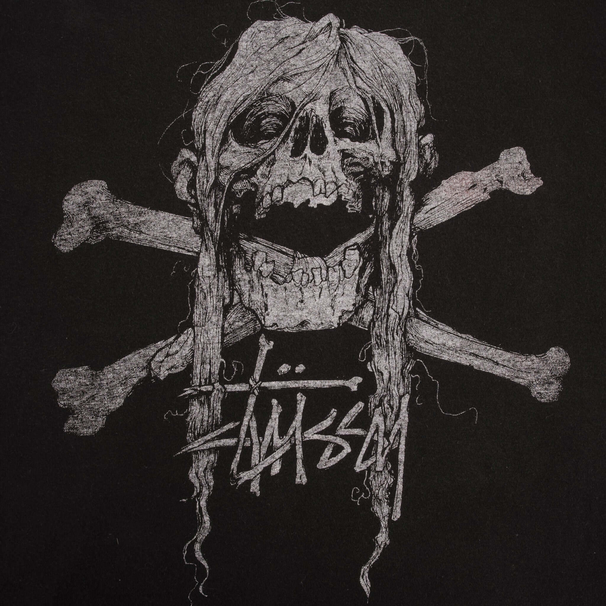 Vintage Stussy Skull Tee Shirt Size Medium 2000S