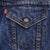 Vintage Levis Sherpa Trucker Denim Jacket Medium Dark Wash 1980s Size 40R Made In USA.  Button #527