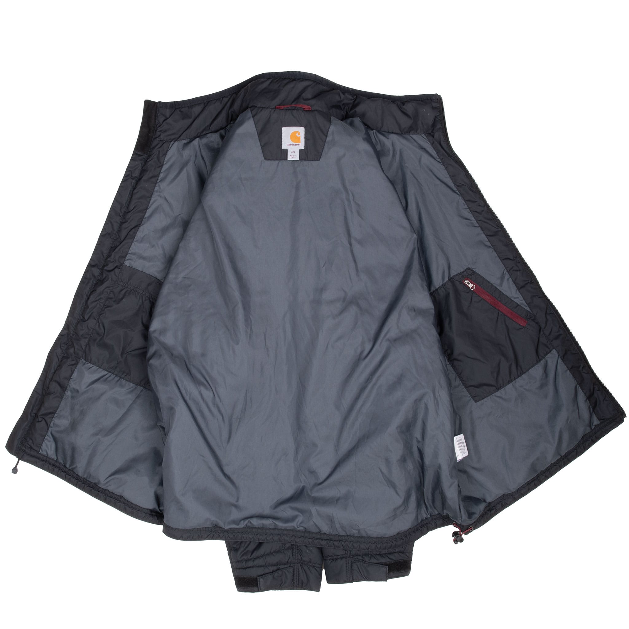 Vintage Carhartt Black Puffer Jacket 2000S Size 2Xl

102208 001