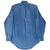 Back of blue Polo Country Ralph Lauren long-sleeve denim shirt with center box pleat