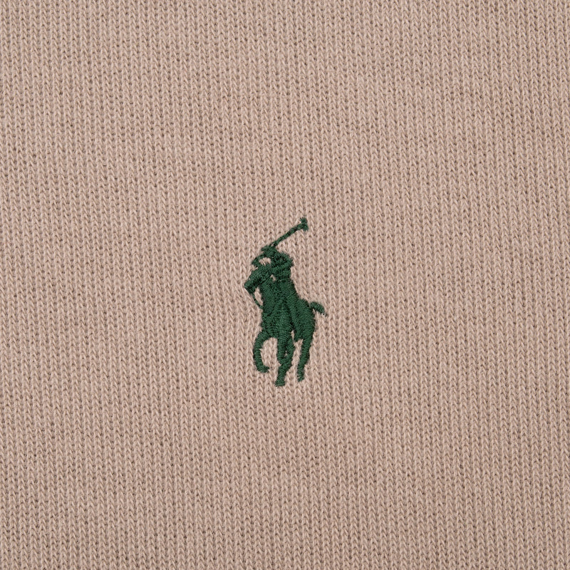 Vintage Polo Ralph Lauren Beige Quarter Zip Sweater Size Large 1990S