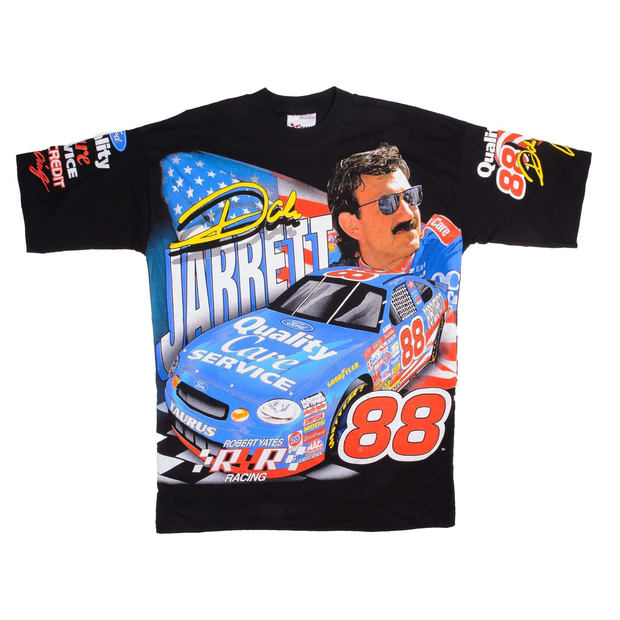 Vintage Nascar Dale Jarrett Number 88 "Flying Colors" 1998 Tee Shirt Size XL. Made In USA