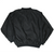 Back view of black Chicago Bulls pullover windbreaker with ribbed collar, cuffs, and hem