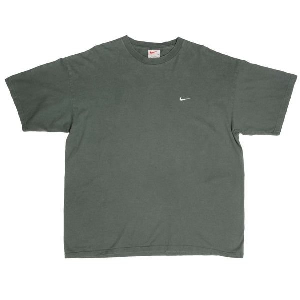 CAMISETA VINTAGE NIKE CLÁSICA SWOOSH VERDE DE FINALES DE LA DÉCADA DE 1990, XL