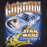 Vintage Nascar Jeff Gordon 24 Star Wars Episode 1 Phantom Menace Tee Shirt 1999 Size L.