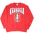 Full front view of red Stanford Cardinal crewneck sweatshirt with large tree logo