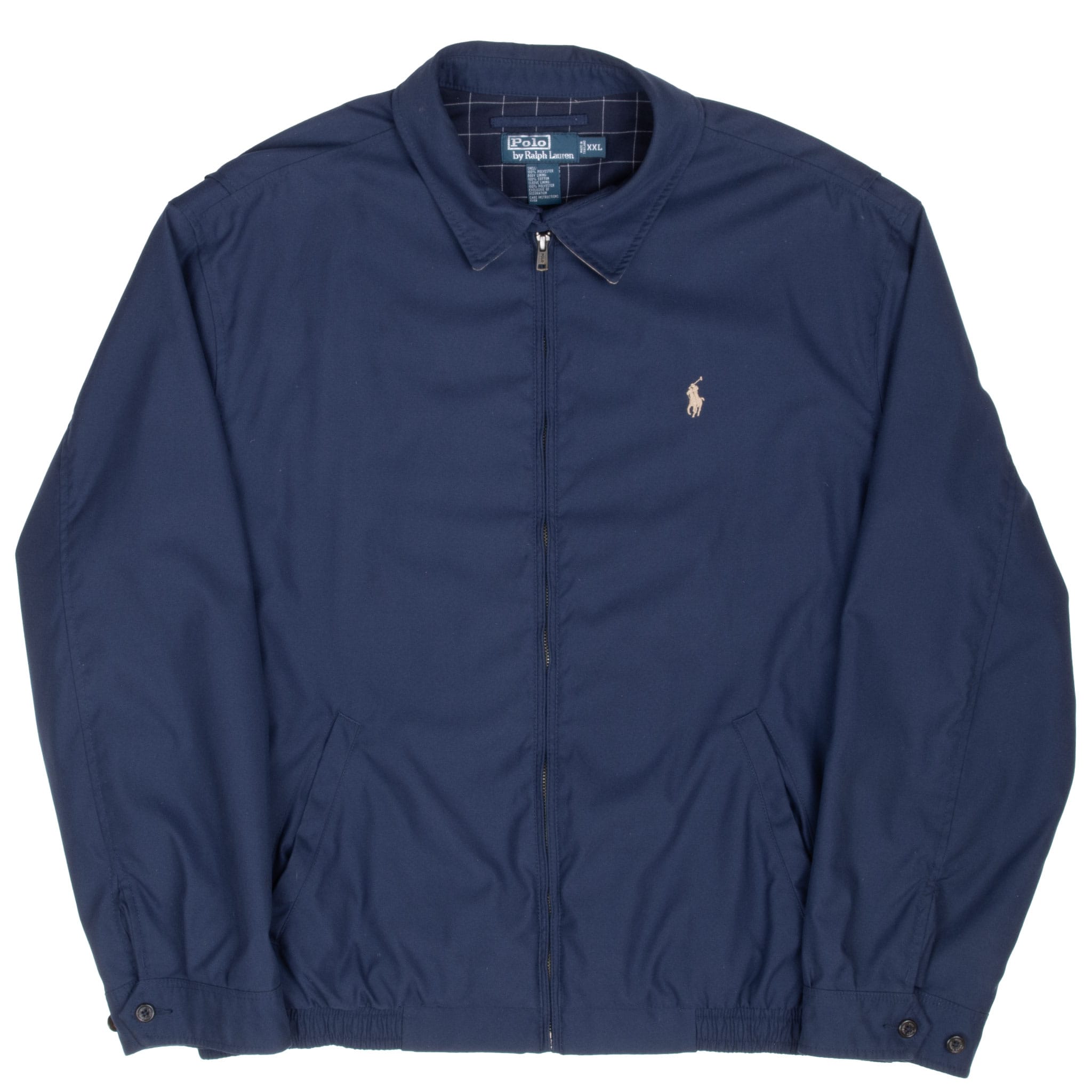 Vintage Polo Ralph Lauren Blue Harrington Golf Jacket 1990S Size 2Xl