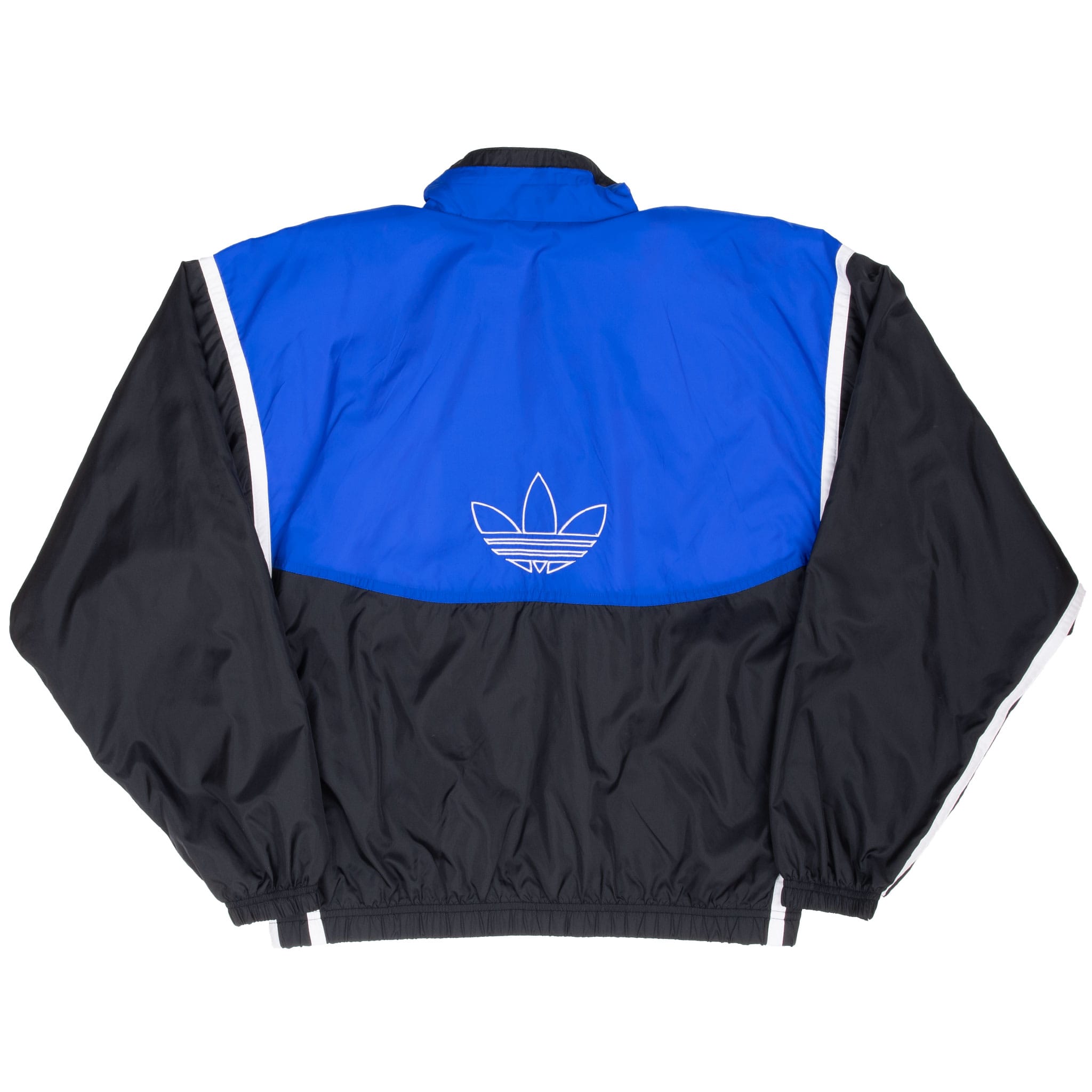 Vintage Adidas Blue Black Windbreaker Jacket 1990S Size Medium