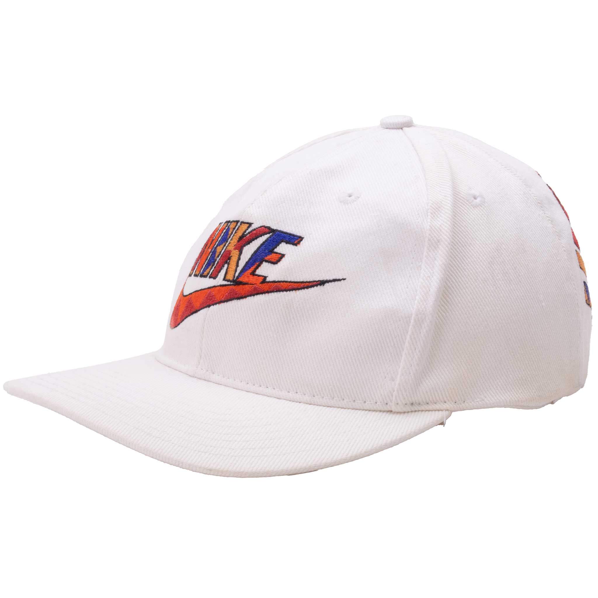 Vintage Nike Just Do It Embroidered Beige Snap Back Cap 1990S