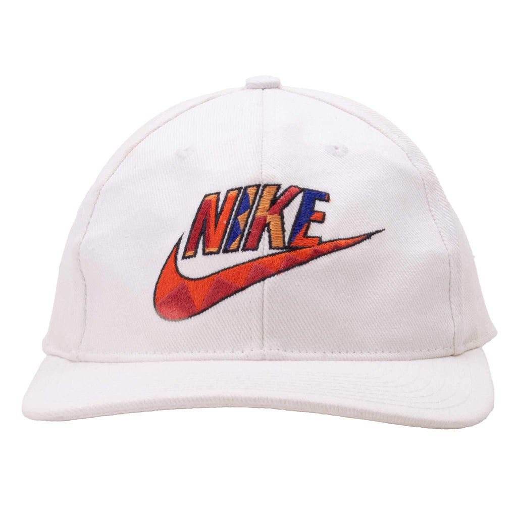 Vintage Nike Just Do It Embroidered Beige Snap Back Cap 1990S