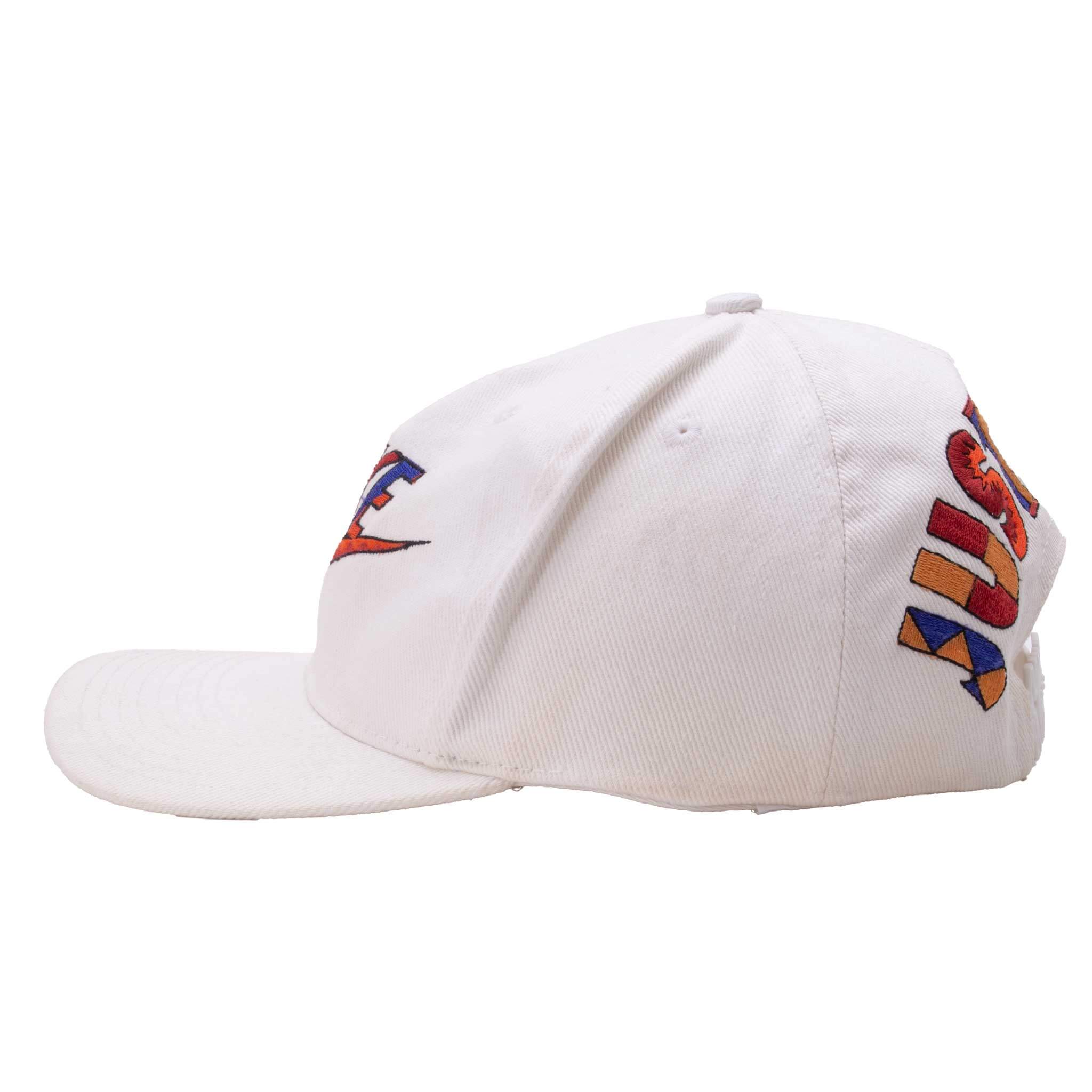 Vintage Nike Just Do It Embroidered Beige Snap Back Cap 1990S