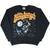 Full front view of black Pittsburgh Steelers sweatshirt with orange Blitzburgh helmet graphic