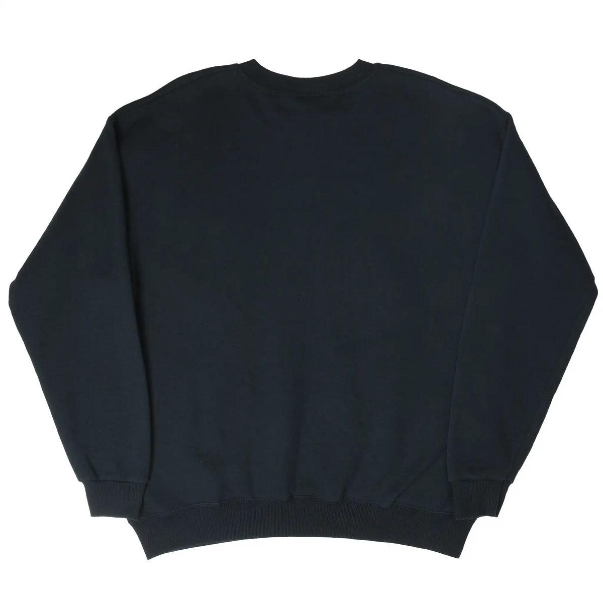 Back of black Pittsburgh Steelers crewneck sweatshirt with plain design