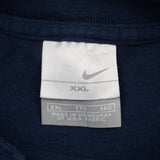 Vintage Nike Navy Blue Long Sleeve Turtle Neck Tee Shirt 2000S Size 2XL