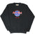 Full front view of black Hard Rock Cafe San Juan sweatshirt with Save the Planet chest graphic
