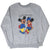 Gray crewneck sweatshirt front with colorful Mickey and Minnie Mouse Washington, D.C. print