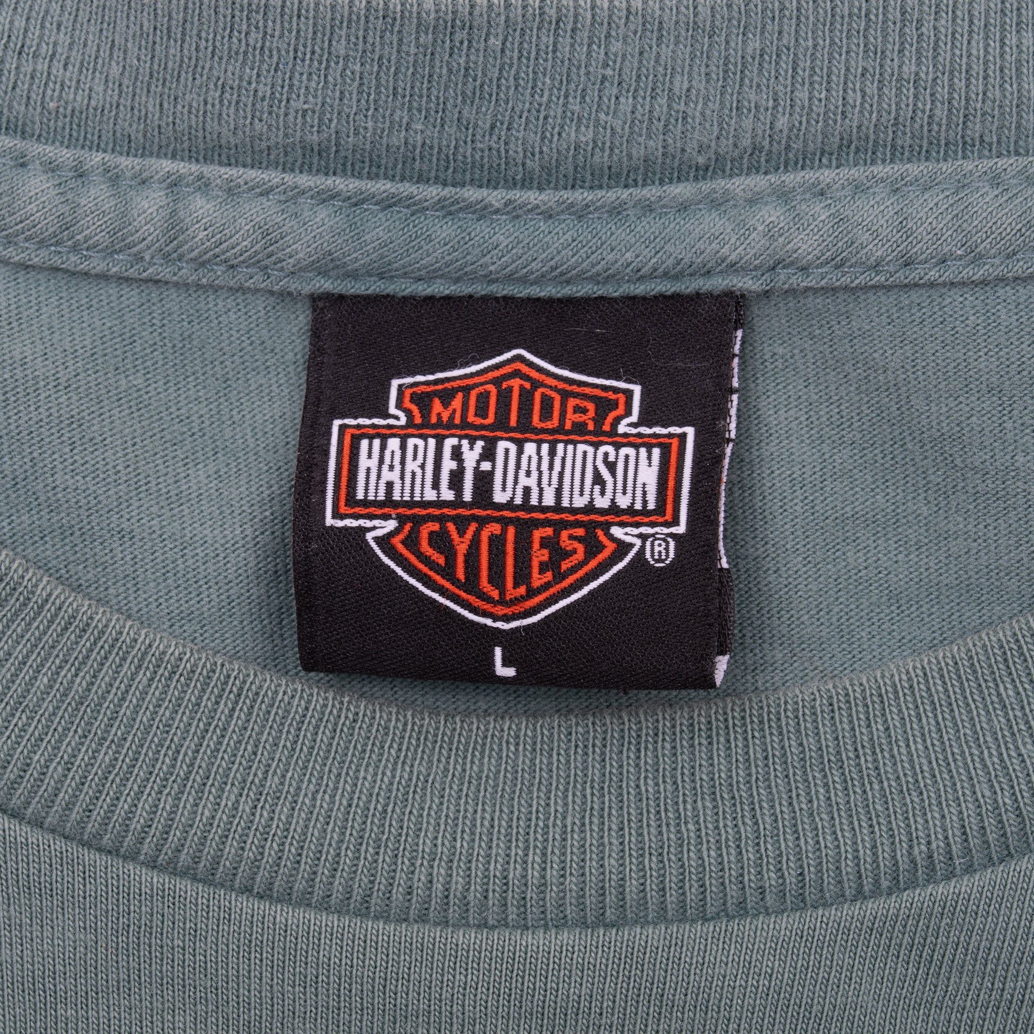 Vintage Harley Davidson Sandy Utah Sage Green Tee Shirt 2005 Size Large